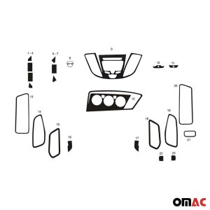Ford Transit Dash Board Kit - Omac - Wurzel (23 Pcs.) - 2015-2025